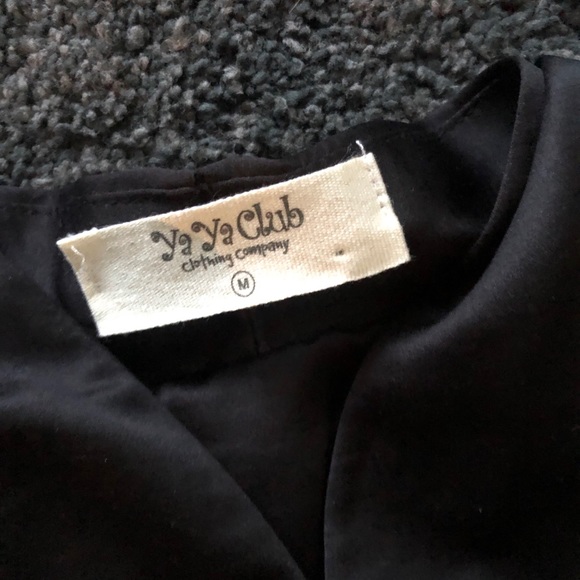 🌚MODCLOTH/ Satin Wrap Frt Romper w/ Lace Bk 🌚 - Picture 8 of 8